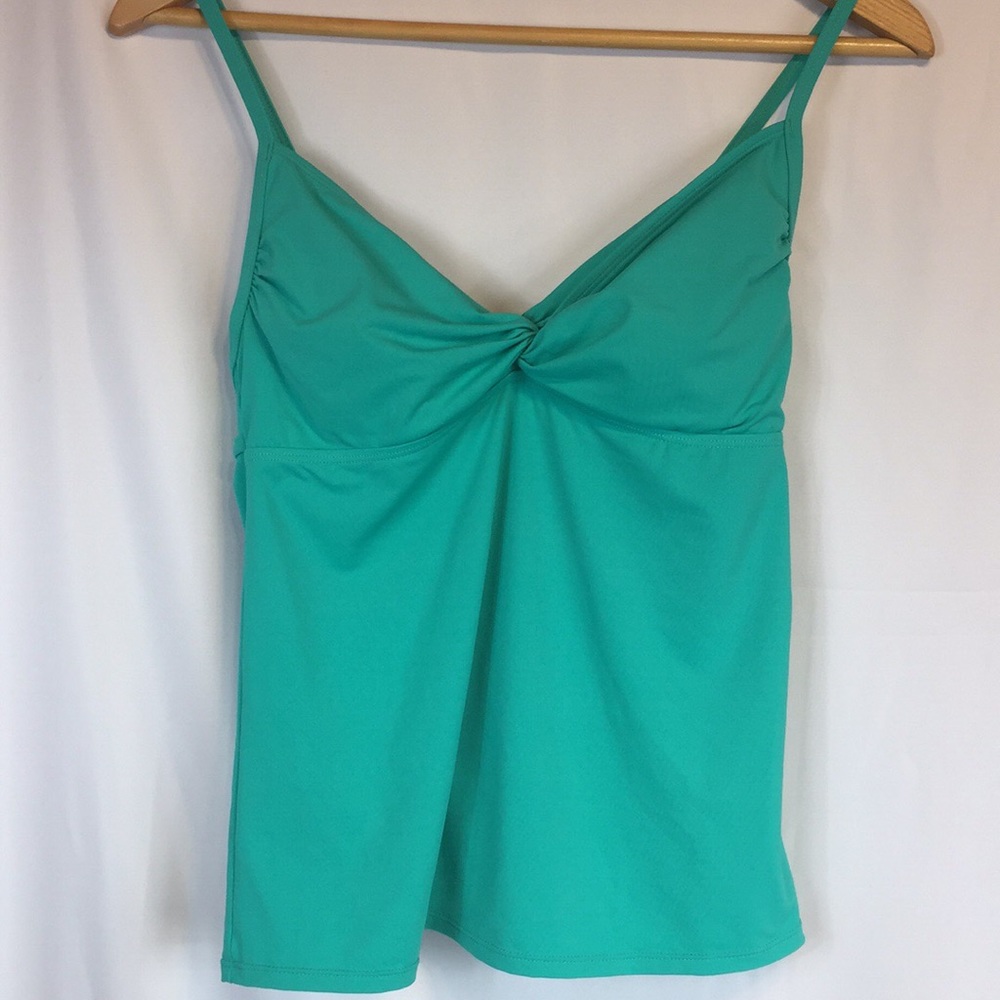 Athleta tankini bikini teal top sz Medium